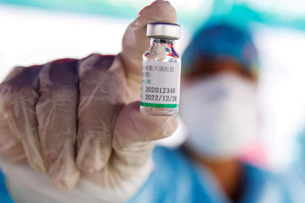 Vắc xin Sinopharm của Trung Quốc. Ảnh: Reuters