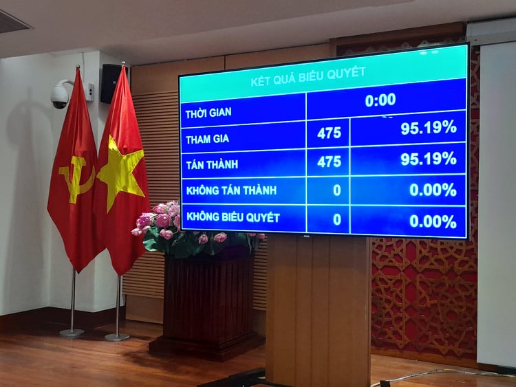 Với số phiếu đạt 96,19%, ông Vương Đình Huệ đã được bầu giữ chức Chủ tịch Quốc hội khóa XV.