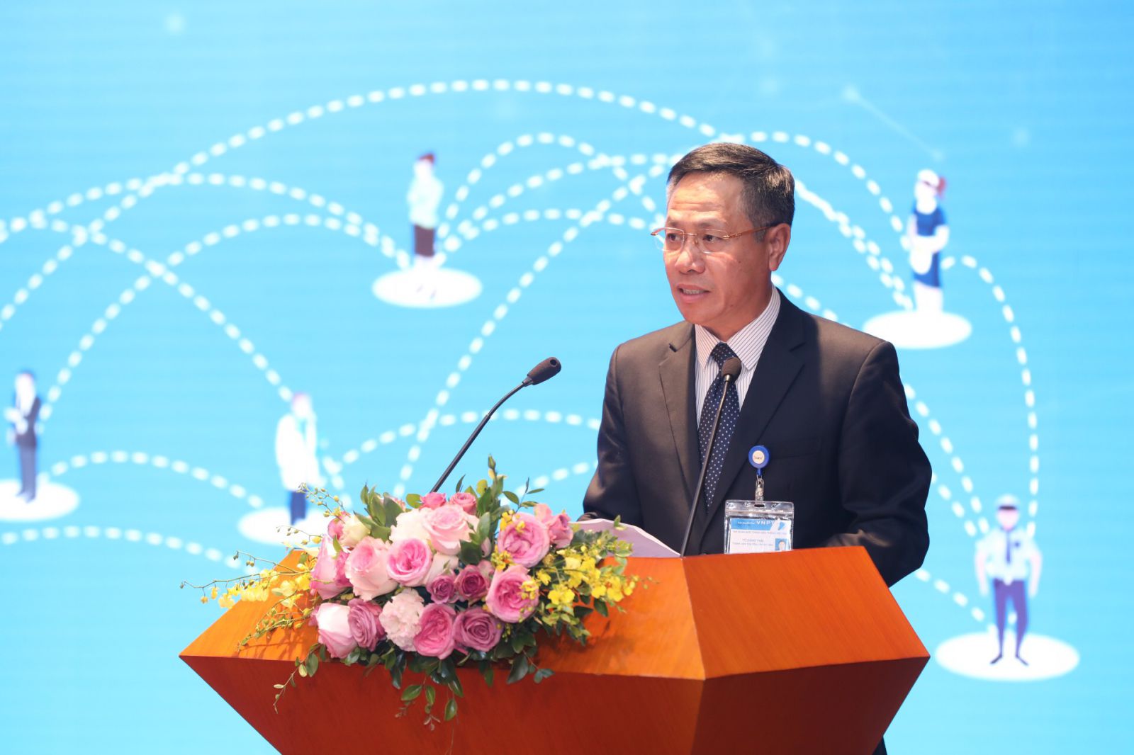 Ông Tô Dũng Thái - Phụ trách HĐTV VNPT phát biểu tại Hội nghị