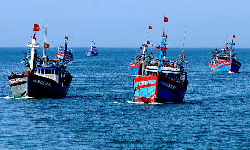 Tàu của ngư dân Việt Nam đánh bắt hải sản trên biển - Ảnh: Internet