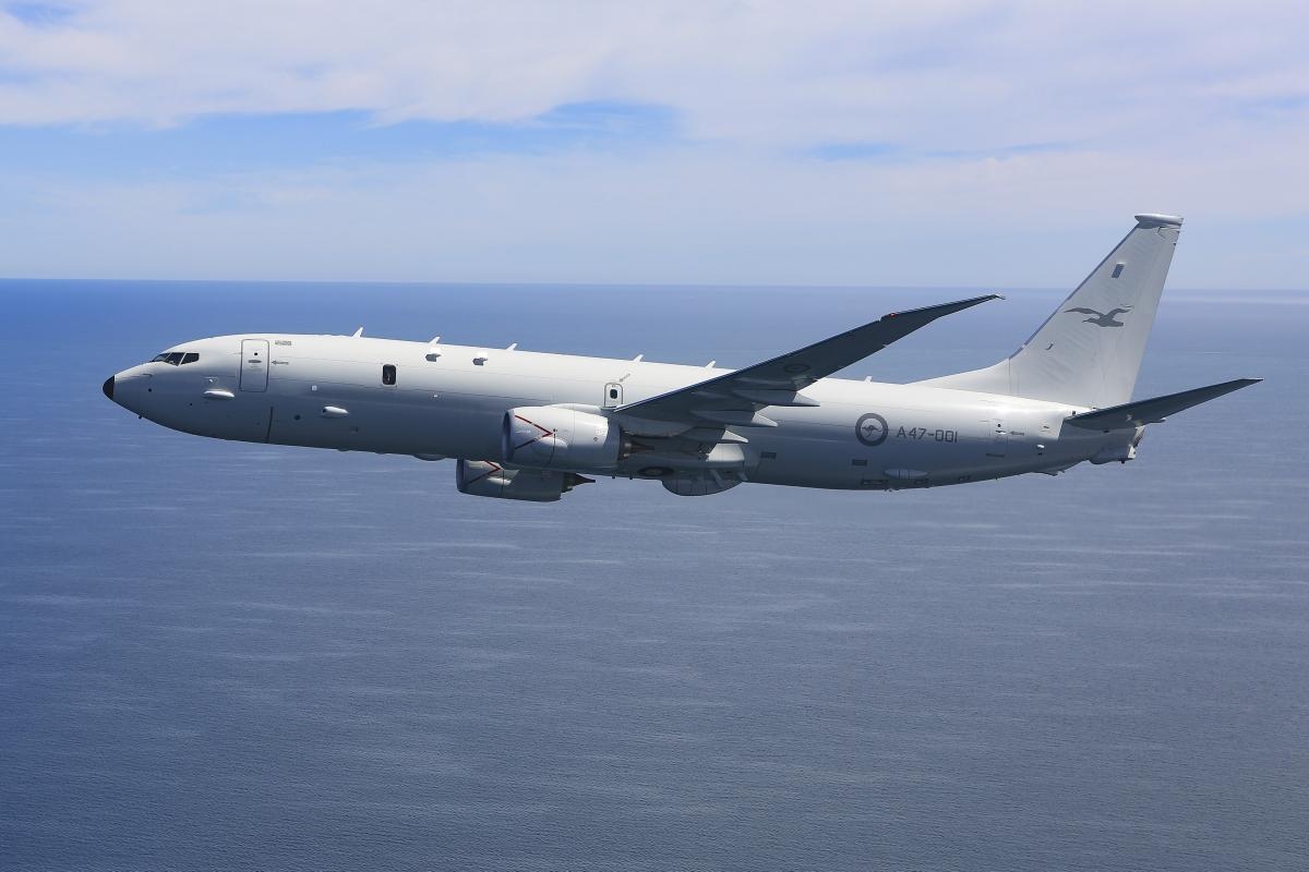 Máy bay P-8. Ảnh: Không quân Hoàng gia Australia