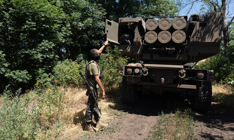  Các tổ hợp HIMARS được Mỹ viện trợ cho Ukraine.