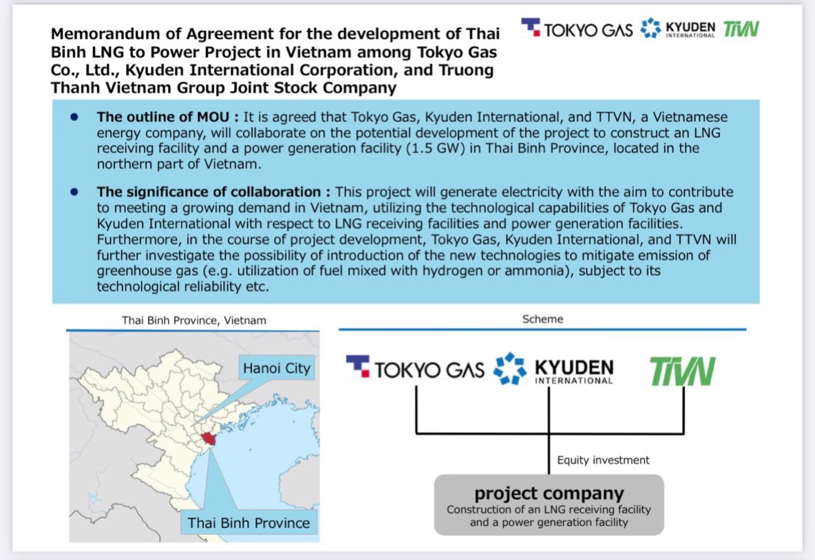 Thông tin về Lễ ký kết MOU giữa TTVN - Tokyo Gas - Kyuden trên trang web chính thức của AGGPM 2022