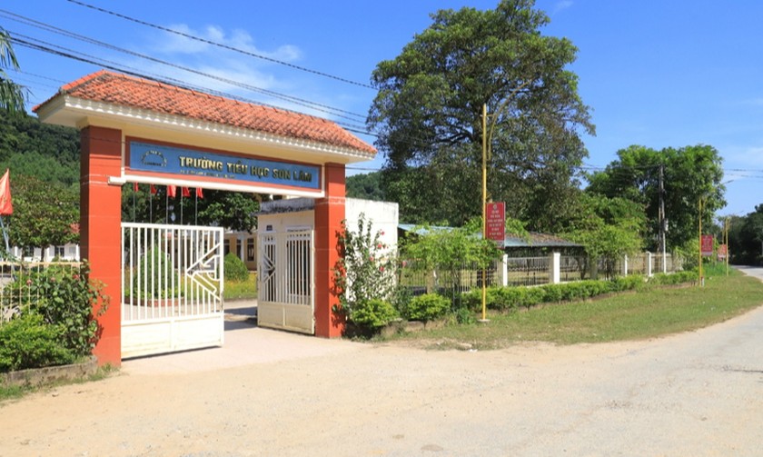 Trường Tiểu học Sơn Lâm (Hương Sơn - Hà Tĩnh), nơi xảy ra sự việc