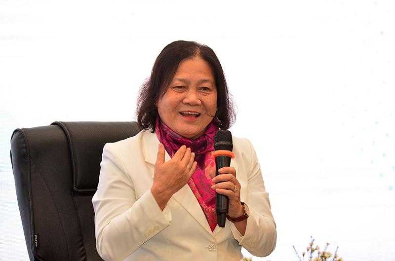 Bà Huỳnh Hồng Mai - Phó giám đốc Trung tâm sáng tạo và Ươm tạo, Trường Đại học Nguyễn Tất Thành