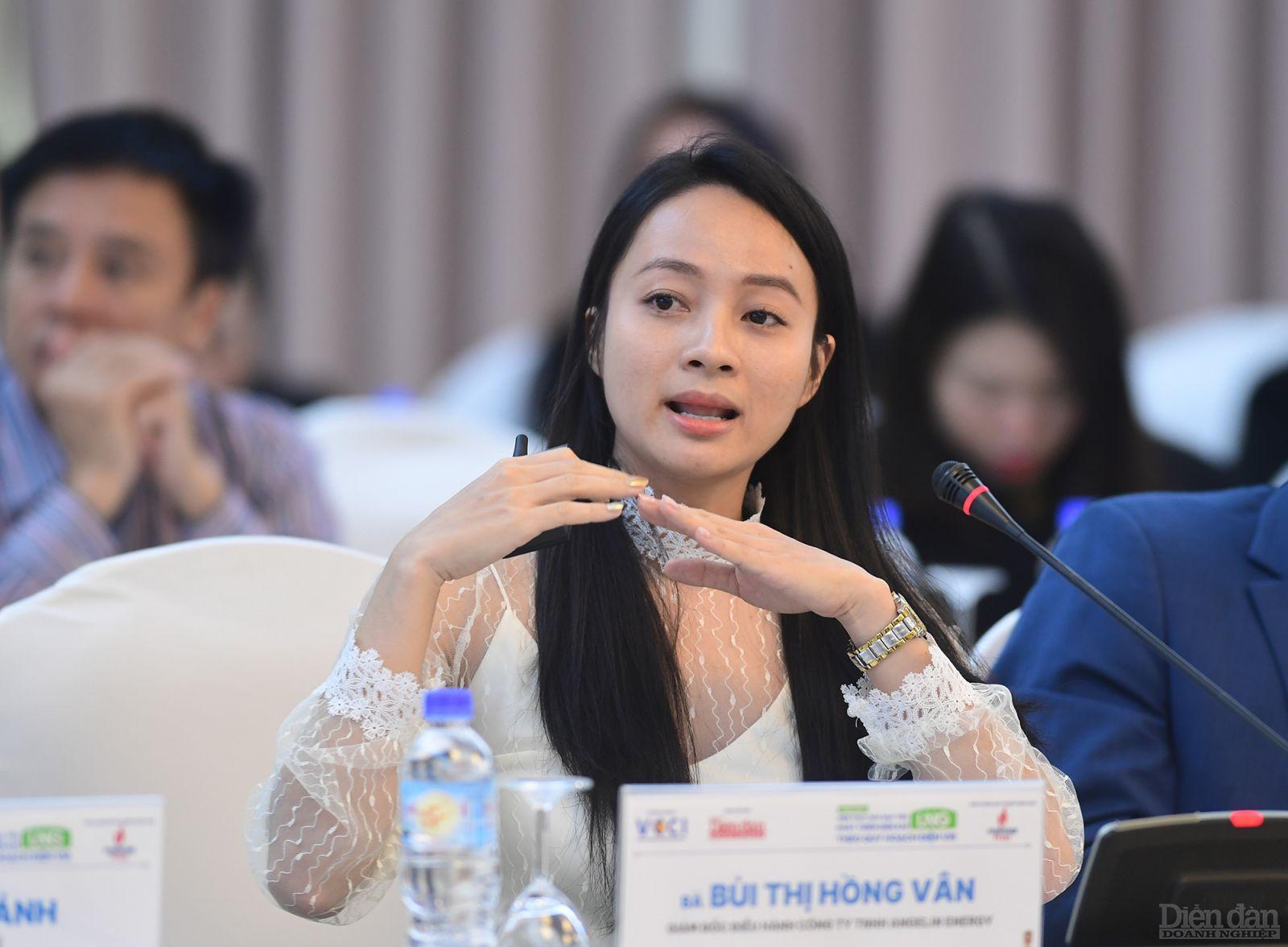 bà Bùi Hồng Vân - Giám đốc điều hành công ty TNHH Angenlin Energy 