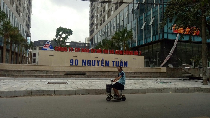 Dự án 90 Nguyễn Tuân đang trong quá trình xây dựng cao ốc