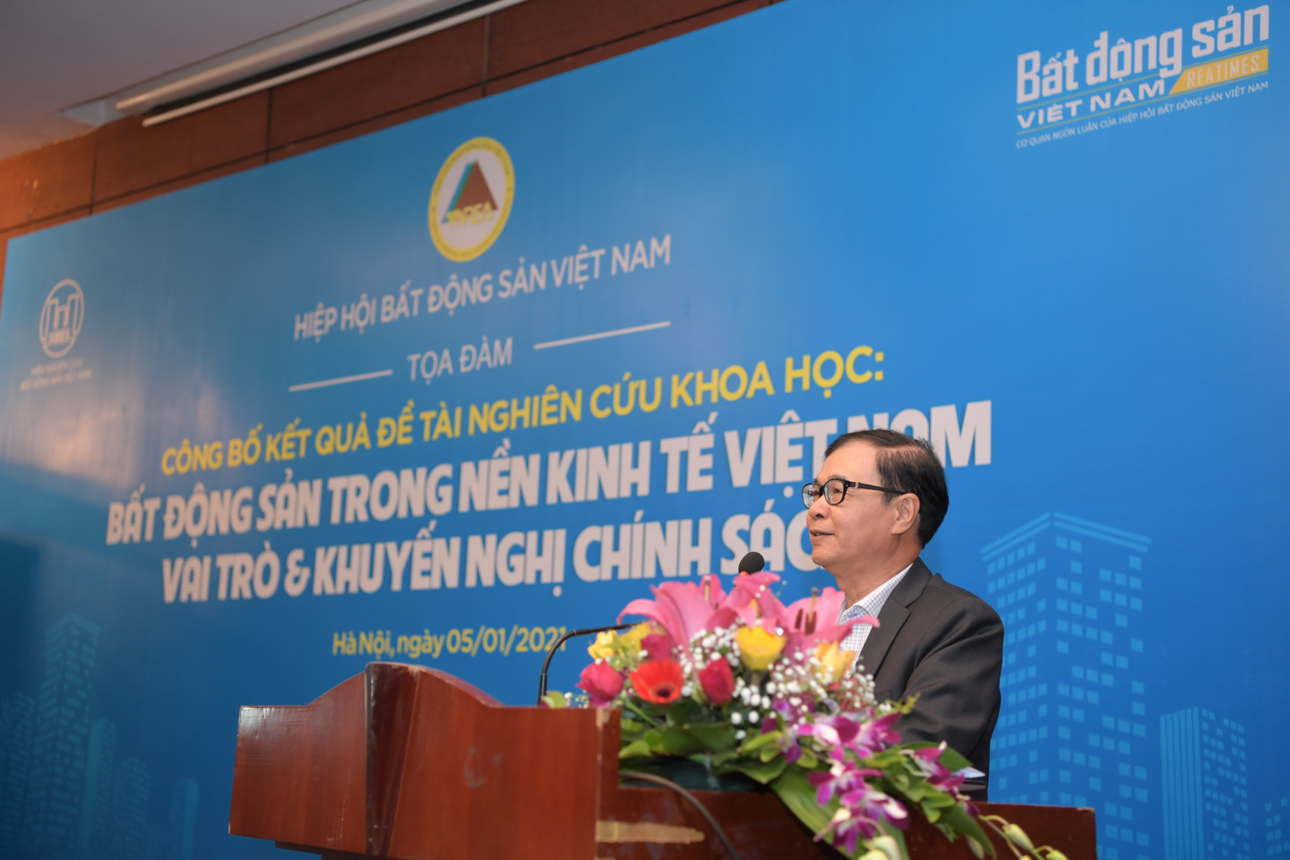 Ông Nguyễn Mạnh Hà, Phó Chủ tịch Hiệp hội Bất động sản Việt Nam phát biểu kết luận