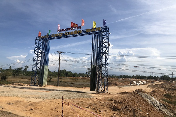 Khu phố chợ Chiên Đàn - một trong những dự án vừa được UBND tỉnh Quảng Nam đưa vào “danh sách đen” vào đầu tháng 6/2021.
