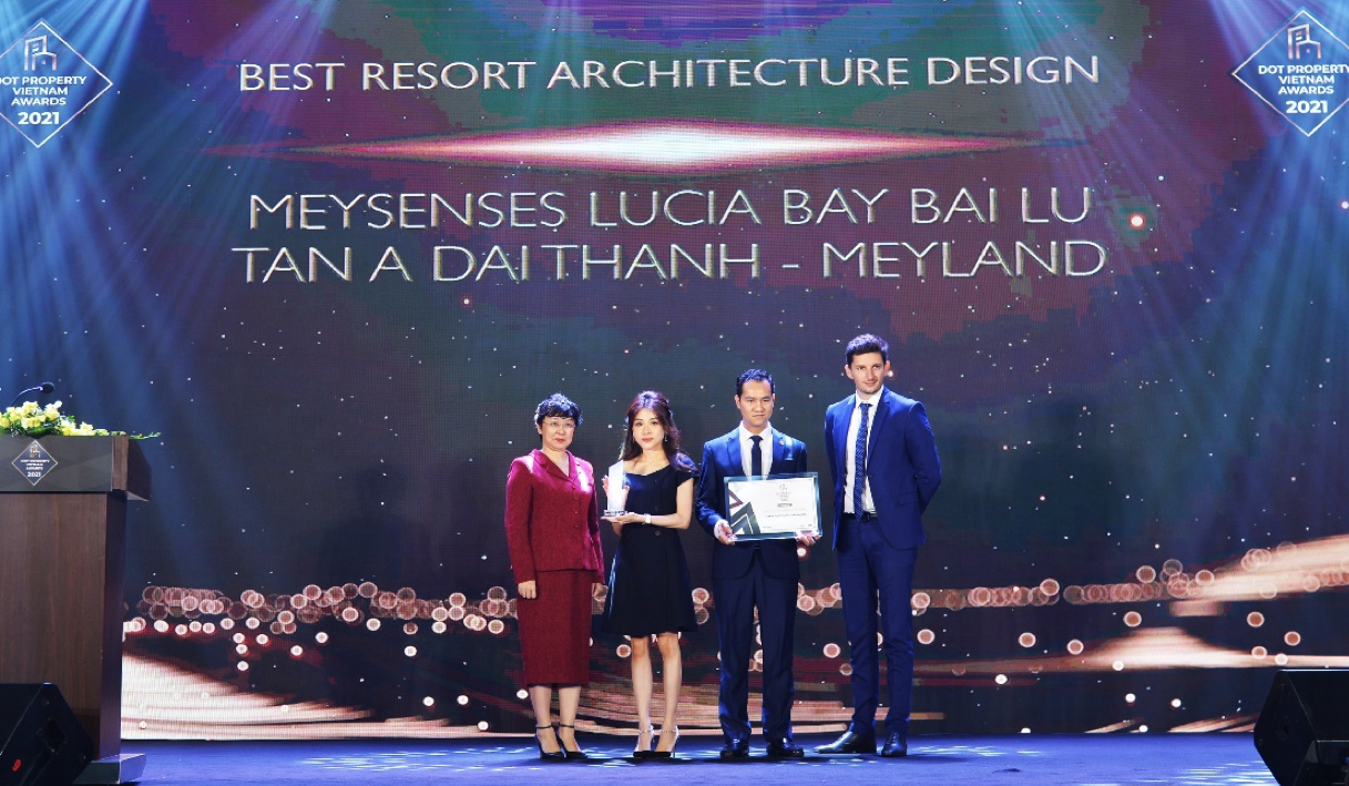 Meysenses Lucia Bay Bai Lu được vinh danh là dự án có thiết kế kiến trúc cảnh quan tốtp/nhất Việt Nam 2021 - Best Resort Architecture Design Vietnam 2021