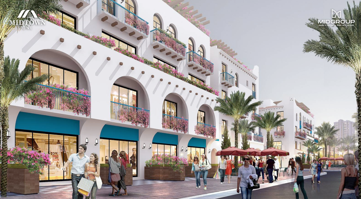 Midtown One thu hút nhà đầu tư bởi phong cách thiết kế Địa Trung Hải ấn tượng