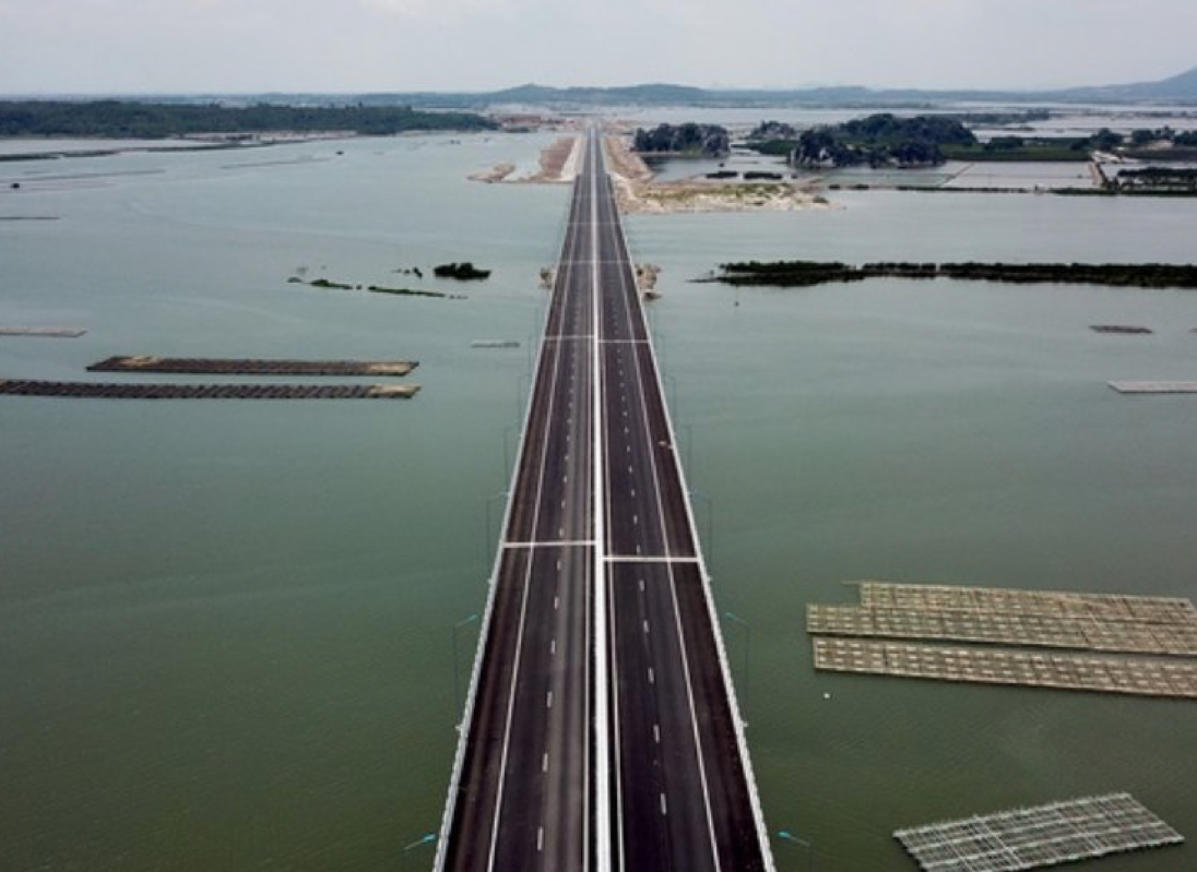 Tuyến đường cao tốc ven biển nối liền 6 tỉnh Duyên Hải, đoạn Thái Bình dài khoảng 43 km
