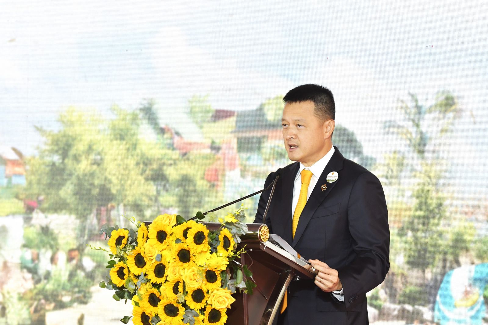 Ông Đặng Minh Trường, Chủ tịch HĐQT Tập đoàn Sun Group phát biểu. 