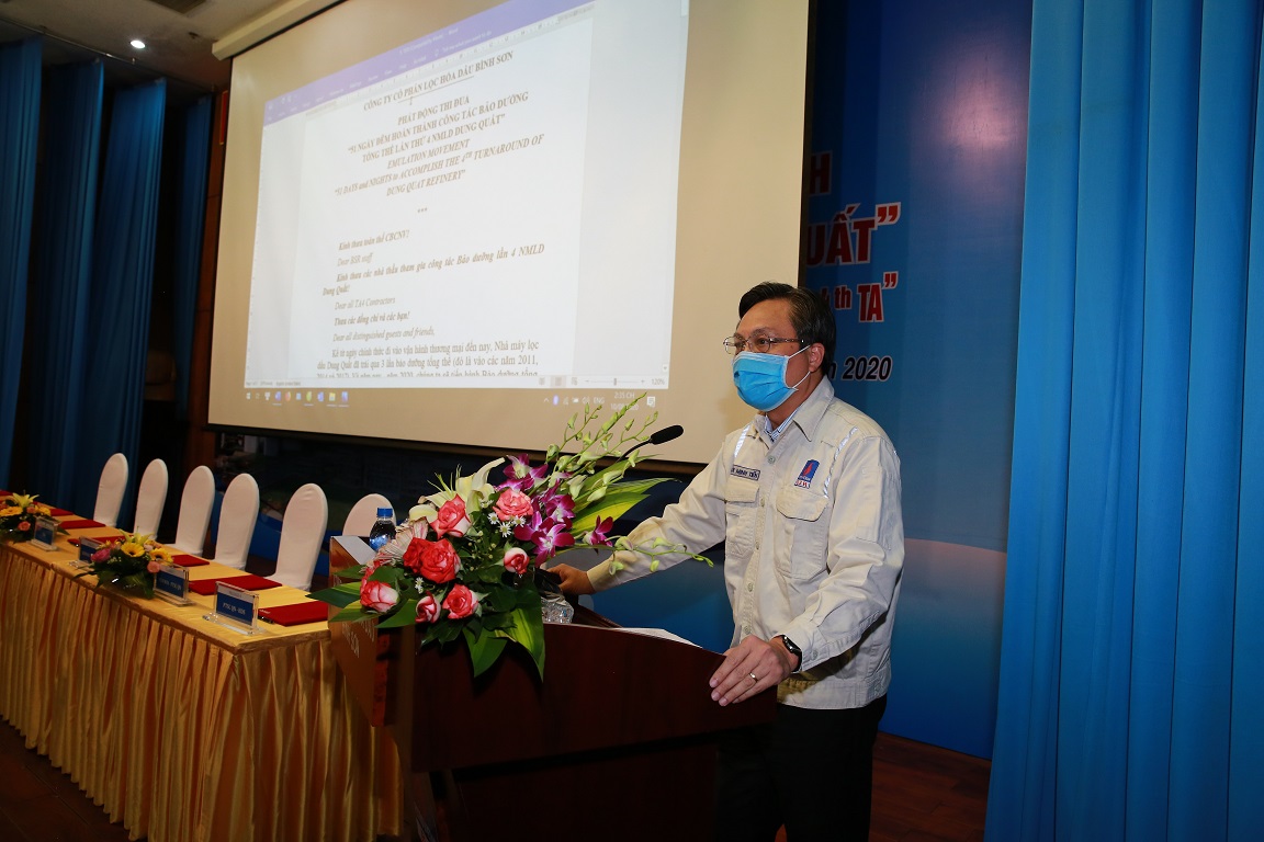 Tổng Giám đốc BSR Bùi Minh Tiến phát biểu phát động tại buổi lễ