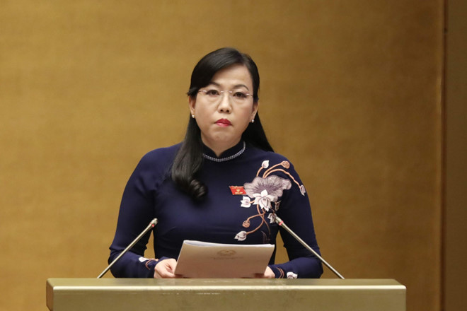 Bà Nguyễn Thanh Hải, Trưởng ban Dân nguyện thay mặt Ủy ban Thường vụ Quốc hội 