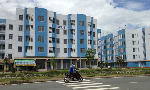 Khu tái định cư ở xã Vĩnh Lộc B, huyện Bình Chánh với hơn 1.000 căn hộ vẫn chưa hoàn tất hồ sơ. 