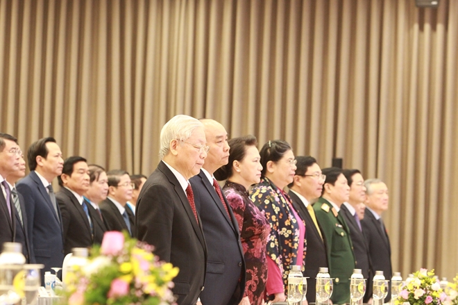 Các đồng chí lãnh đạo Đảng và Nhà nước tham dự lễ khai mạc HNCC ASEAN 37 và các hội nghị cấp cao liên quan.