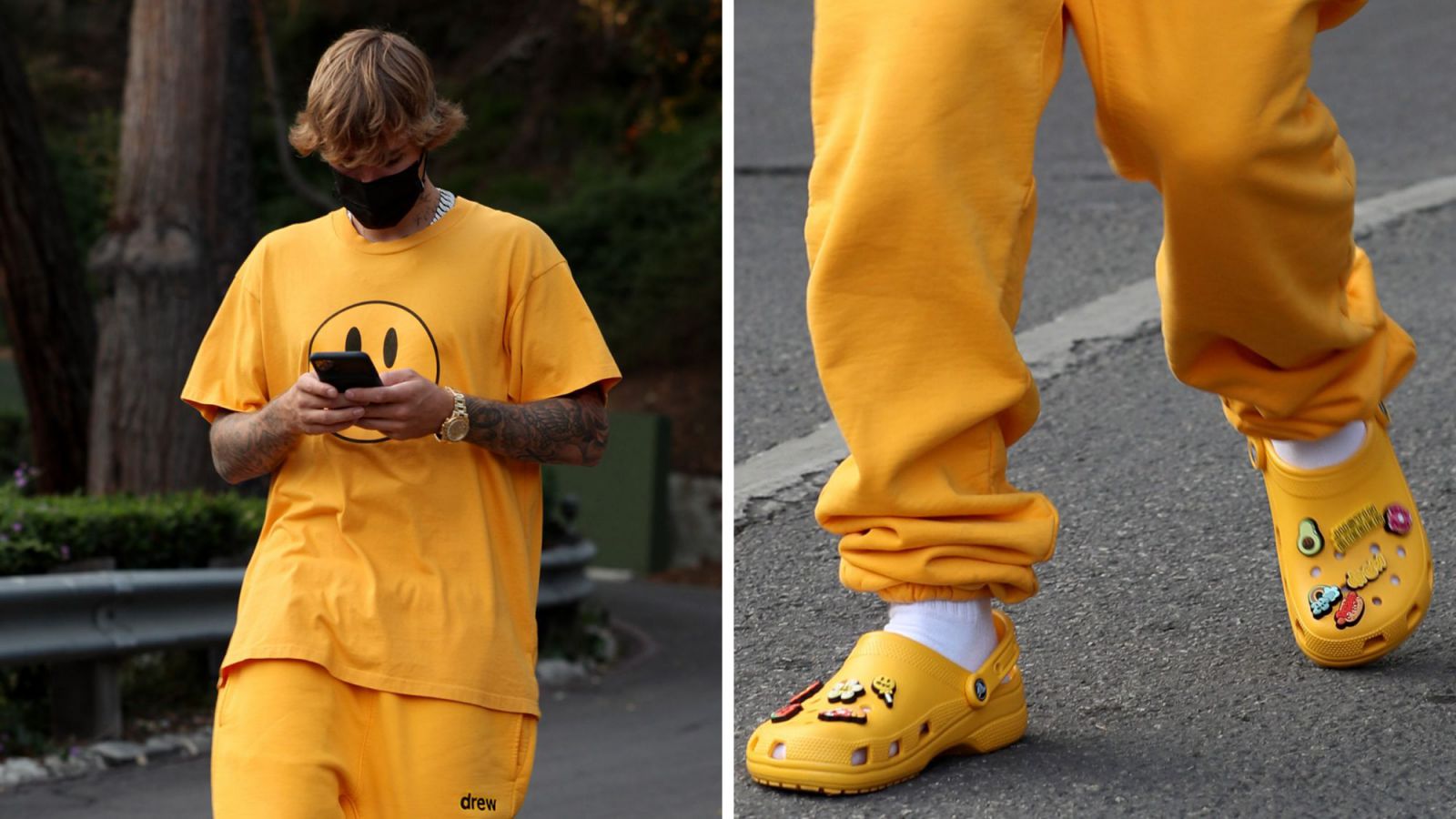 Justin Bieber là nghệ sỹ nổi tiếng, rất thích thú với những đôi Crocs.