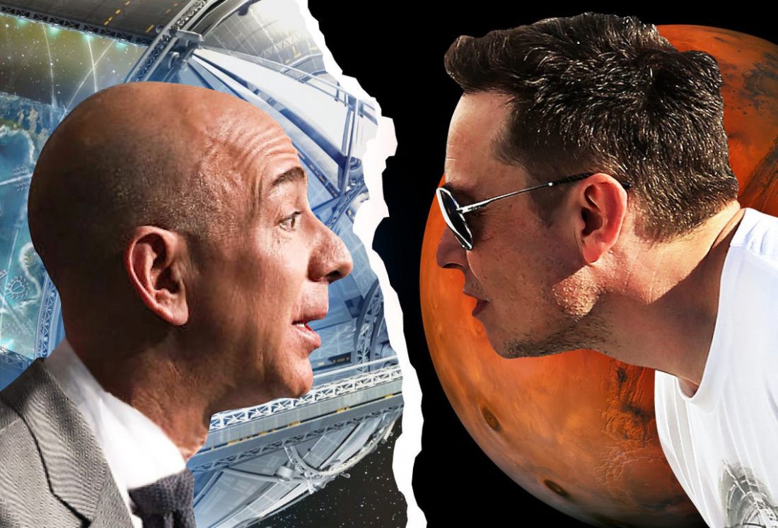 Elon Musk và Jeff Bezos - 2 tỷ phú giàu nhất thế giới tranh cãi về “bất động sản” vũ trụ