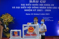 Công nhân khu công nghiệp Bắc Thăng Long hào hứng đi bầu cử