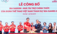 Bia Sài Gòn tài trợ cho đoàn thể thao Việt Nam