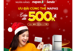 Giảm tới 500.000K khi dùng thẻ NAPAS mua sắm với Sendo