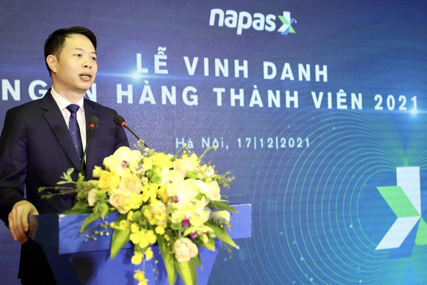 Chủ tịch Napas Nguyễn Quang Hưng phát biểu tại Lễ vinh danh
