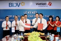 BIDV và Vietlott ký kết hợp đồng dịch vụ thu hộ  qua tài khoản định danh