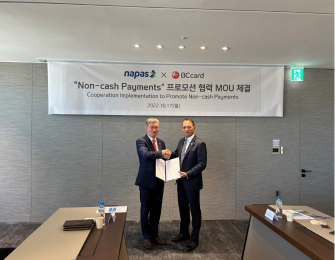 NAPAS và BC Card ký kết Thỏa thuận hợp tác thúc đẩy hoạt động thanh toán không dùng tiền mặt tại Việt Nam và Hàn Quốc