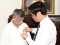 Nguyên Tổng Bí thư Lê Khả Phiêu với doanh nhân Việt Nam