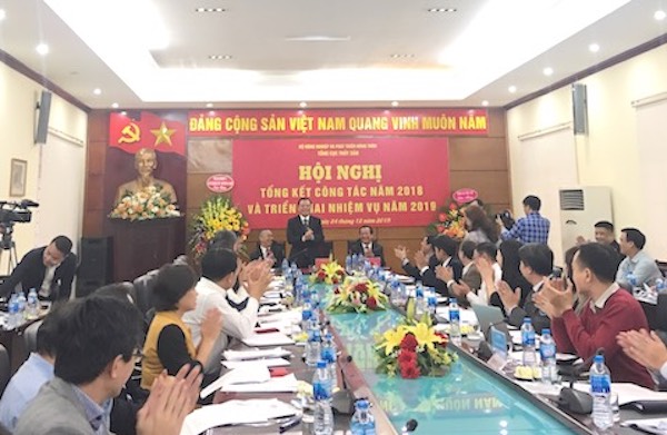 Bộ trưởng Bộ Nông nghiệp và Phát triển nông thôn (N&PTNT) chủ trì Hội nghị tổng kết công tác năm 2018 và triển khai nhiệm vụ năm 2019 của Tổng cục Thuỷ sản, tại Hà Nội.