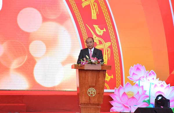 Thủ tướng Chính phủ Nguyễn Xuân Phúc phát biểu khai mạc Hội báo Toàn quốc 2019.