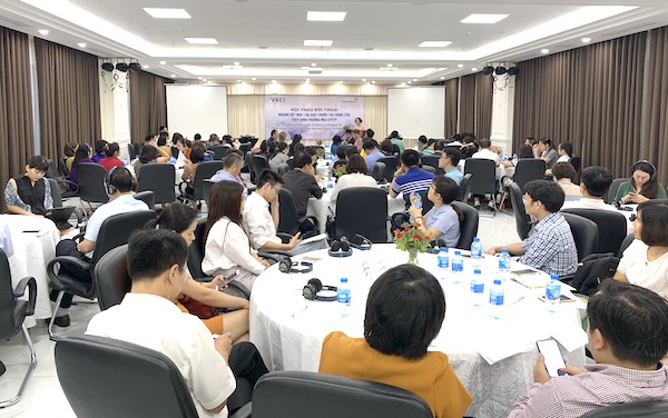 Hội thảo “Đối thoại ngành dệt may/da giày trước tác động của Hiệp định CPTPP” được Phòng Thương mại và Công nghiệp Việt Nam (VCCI) tổ chức sáng ngày 5/6.