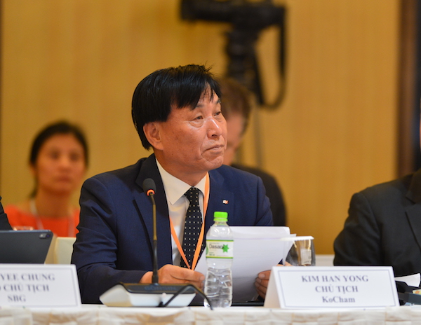 Ông Kim Han Yong, Chủ tịch Hiệp hội doanh nghiệp Hàn Quốc tại Việt Nam (Kocham) 