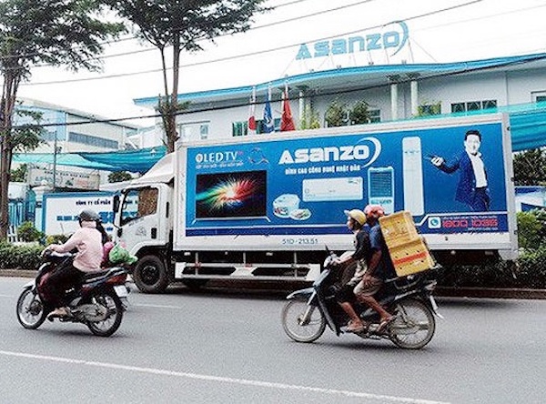 một số phương tiện truyền thông phản ánh việc Công ty cổ phần Điện tử Asanzo Việt Nam nhập khẩu sản phẩm sản xuất tại nước khác nhưng gắn nhãn xuất xứ Việt Nam để bán ra thị trường Việt Nam.