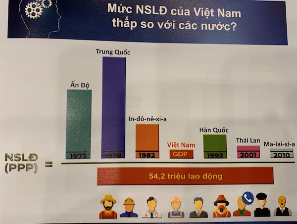 NSLĐ của Việt Nam thấp hơn nhiều nước trong khu vực.