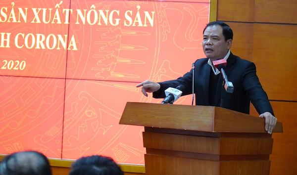 Bộ trưởng Nguyễn Xuân Cường khẳng định, dịch viêm phổi corona bùng phát, nông nghiệp là lĩnh vực tổn thương lớn nhất.