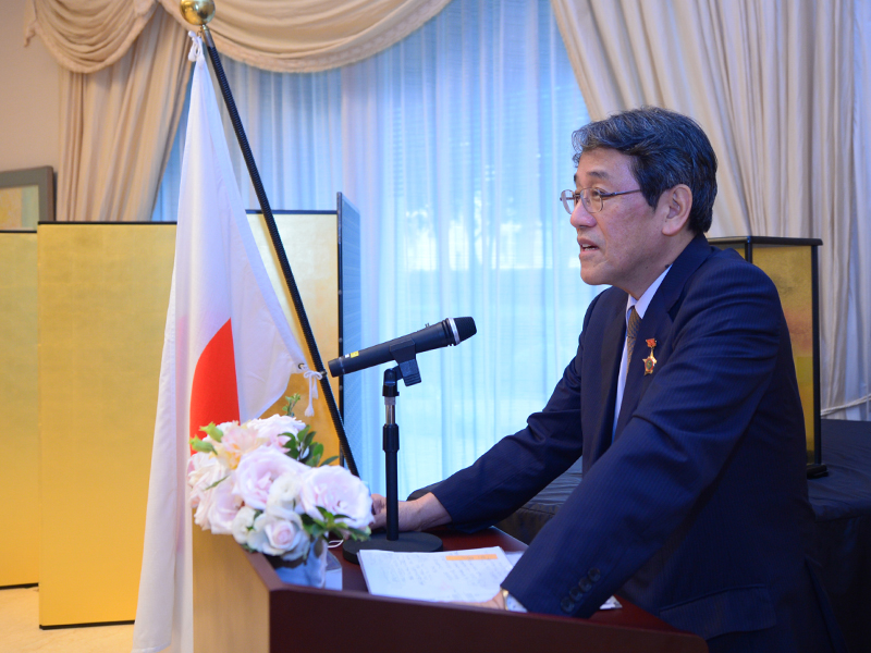 Đại sứ UMEDA KUNIO khẳng định, Nhờ có VCCI mà Đại sứ quán Nhật Bản mang được thông điệp của cộng đồng doanh nghiệp Nhật Bản tới Chính phủ Việt Nam.