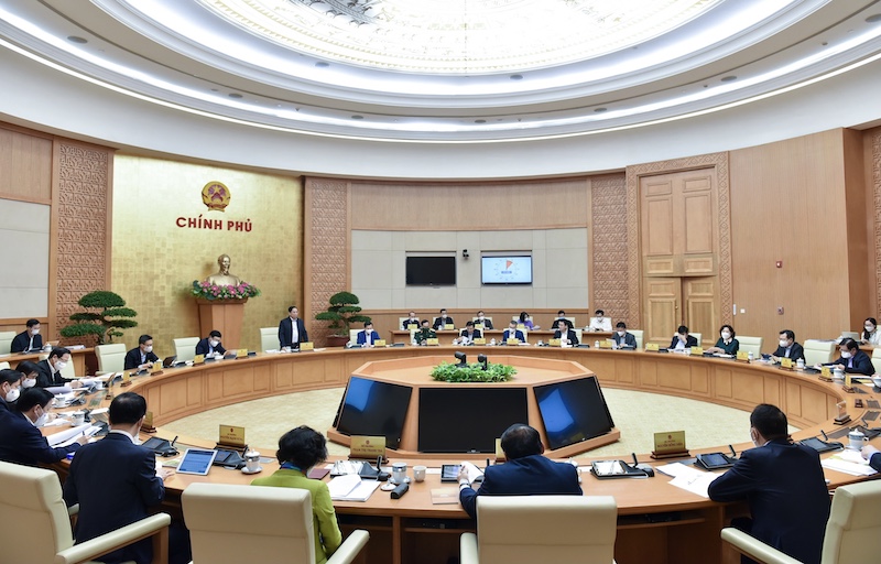 Thủ tướng Phạm Minh Chính chủ trì phiên họp Chính phủ thường kỳ tháng 11/2021 cùng ngày 2/12.