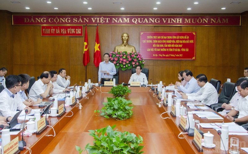 kết quả thực hiện chủ trương, chính sách công nghiệp hóa, hiện đại hóa giai đoạn 2001-2020 trên địa bàn tỉnh Bà Rịa - Vũng Tàu.