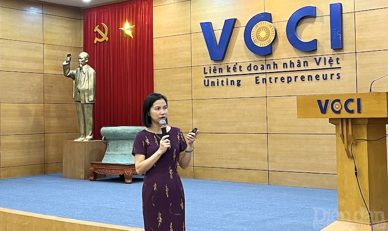 bà Lê Thị Thu Thủy, Phó Viện trưởng Viện phát triển Doanh nghiệp (VCCI)