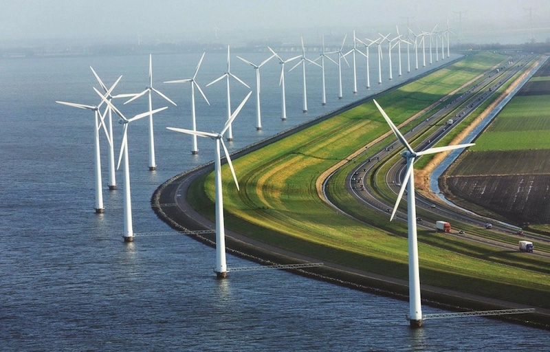  điện gió ngoài khơi (6.000 MW) chiếm khoảng 50% tổng công suất điện cần bổ sung.