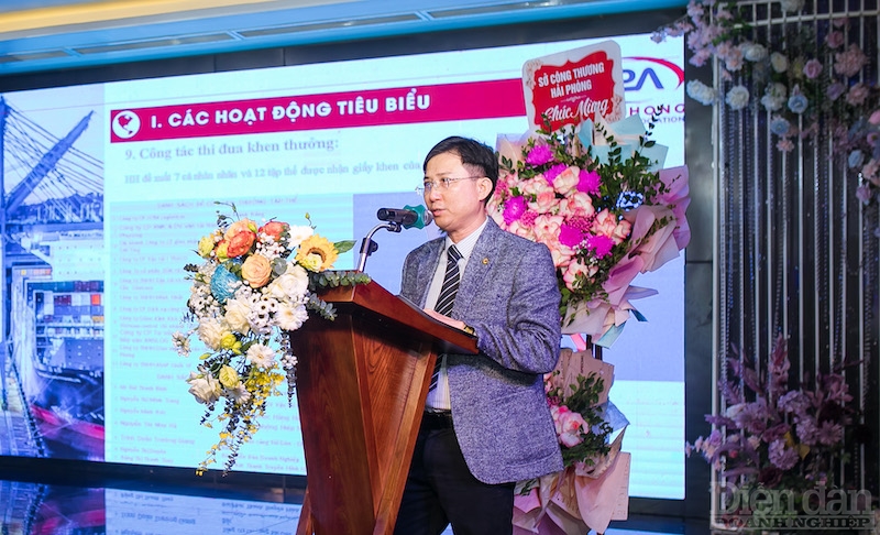 ông Bùi Thanh Bình, Tổng thư ký HPLA báo cáo tại Hội nghị.