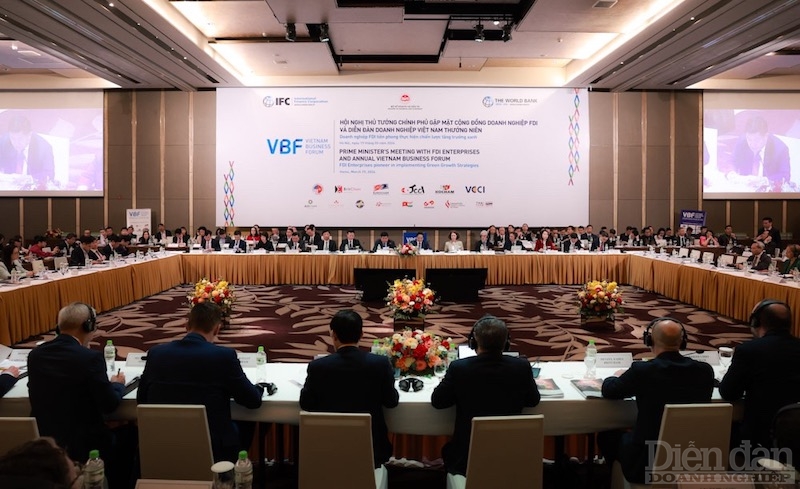 Diễn đàn Doanh nghiệp Việt Nam (VBF) thường niên với chủ đề “Doanh nghiệp FDI tiên phong thực hiện chiến lược tăng trưởng xanh”.