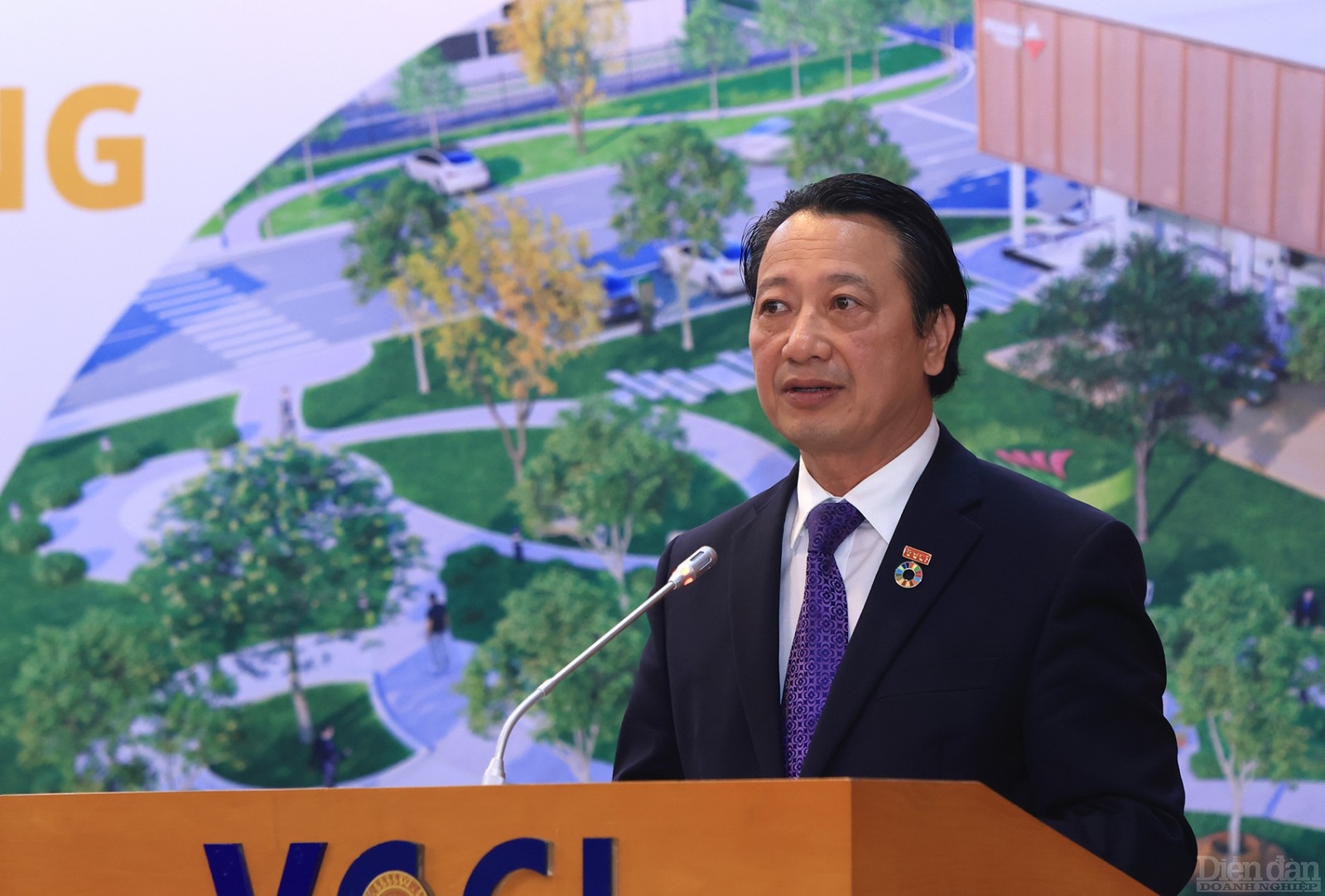 ông Nguyễn Quang Vinh, Bí thư Đảng uỷ, Phó Chủ tịch Liên đoàn Thương mại và Công nghiệp Việt Nam (VCCI)