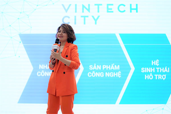 Tổng giám đốc VinTech City Trương Lý Hoàng Phi mong muốn Chương trình sẽ giúp các nhà khoa học hiện thực hóa được các ý tưởng nghiên cứu, đưa các sản phẩm hữu ích tới cộng đồng.