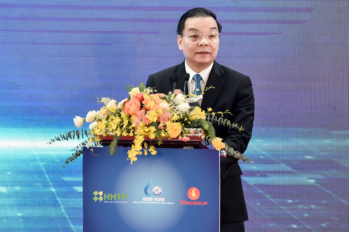 Bộ trưởng Bộ Khoa học và Công nghệ Chu Ngọc Anh phát biểu tại sự kiện