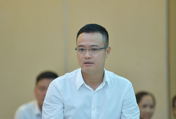 Ông Nguyễn Đình Vinh - Phó Tổng Giám đốc, kiêm Giám đốc khối Quản lý Rủi ro - Ngân hàng TMCP Công Thương Việt Nam (VietinBank) phát biểu tại chương trình
