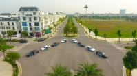 Mãn nhãn ngắm đoàn xe Vinfast “chở” Vinhomes Star City dạo quanh thành phố Thanh Hóa