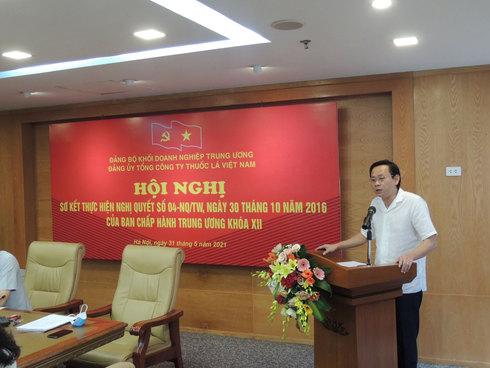 Ông Hồ Lê Nghĩa, Bí Thư Đảng ủy, Chủ tịch HĐTV Tổng Công ty Thuốc lá Việt Nam